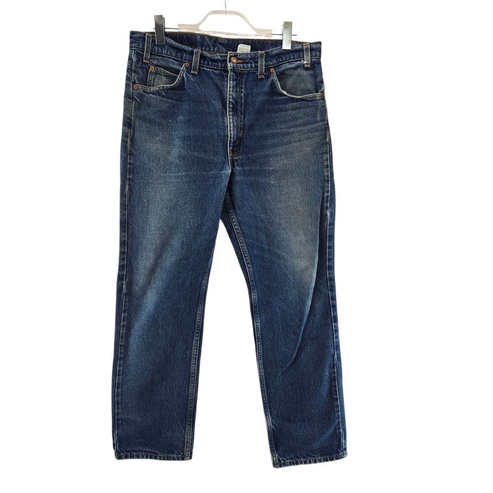 Vintage Levi's Mens 36x30 (Actual 35x28.5) 505‎ Regular Straight Leg Orange Tab